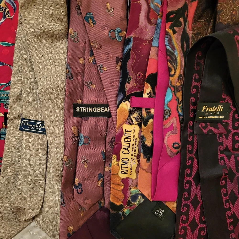 Lot of 18 Silk Ties Business Casual| Boyfriend|Date Night - Picture 3 of 8